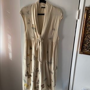 Anthropologie butterfly wool dress